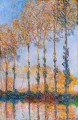 Poplars White and Yellow Effect Claude Monet